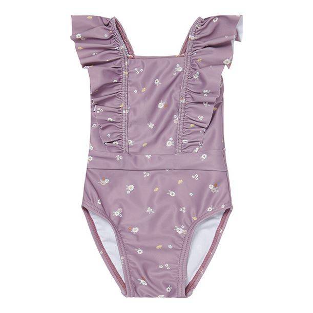 Little Dutch bathsuit volants Mauve Blossom peldkostīms 98/104 izm.