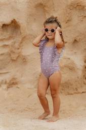 Little Dutch bathsuit volants Mauve Blossom peldkostīms 98/104 izm.