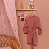 Little Dutch baby bathrobe ´Pure Pink Blush´ hooded vannas halāts rozā 74/80 izm.