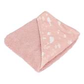 Little Dutch Hooded towel Ocean Pink dvielis ar kapuci rozā krāsā