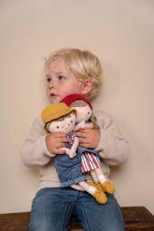 Little Dutch cuddle doll farmer Jim 35 cm Little Farm mīkstā lellīte fermeris Džims