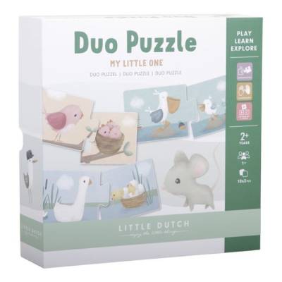 Little Dutch Duo Puzzle Flowers & Butterflies puzle