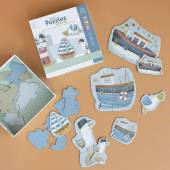 Little Dutch 6 in 1 Puzzles Sailors Bay komplekts ar 6 puzlēm