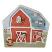 Little Dutch wooden puzzle Little Farm FSC koka puzle