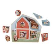 Little Dutch wooden puzzle Little Farm FSC koka puzle