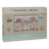 Little Dutch wooden sound puzzle Little Farm FSC puzle ar skaņas efektiem