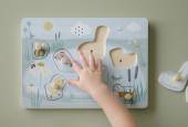 Little Dutch Wooden Sound Puzzle Little Goose FSC puzle ar skaņas efektiem