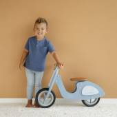 Little Dutch Balance bike Scooter blue koka līdzsvara skrejritenis zils