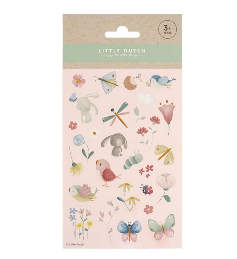 Little Dutch Sticker sheet Flowers and Butterflies uzlīmes