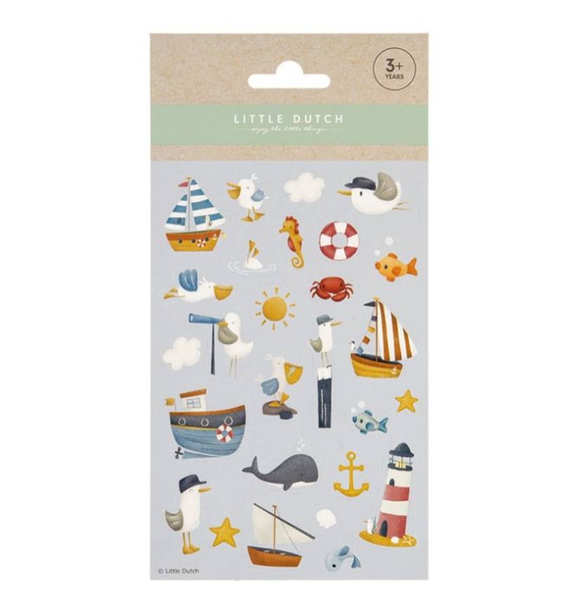 Little Dutch Sticker sheet Sailors Bay uzlīmes