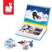 Janod Magnetic Book Polar animals magnētiskā grāmata - polārie dzīvnieki