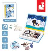 Janod Magnetic Book Polar animals magnētiskā grāmata - polārie dzīvnieki