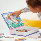 Janod Magnetic Book Unicorns magnētiskā grāmata - vienradži