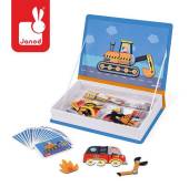 Janod Magnetic Book Racers magnētiskā grāmata - transportlīdzekļi