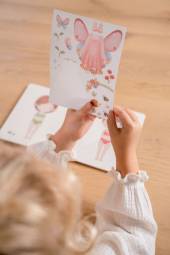 Little Dutch Dress me up book Rosa and Friends bērnu grāmatiņa ar 150+ uzlīmēm ``saģērb mani``