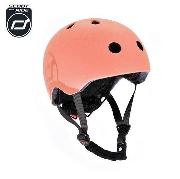 Scoot and Ride Helmet S-M peach ķivere oranžā krāsā 51-55 cm.