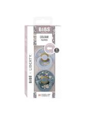 BIBS x Liberty Colour Round knupīši Capel Dusty blue mix 0-6 mēn.