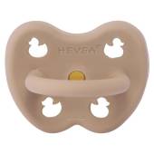 Hevea Pacifier - Tan Beige dabīgā kaučuka knupītis bēšs 3-36 mēn. šķelts