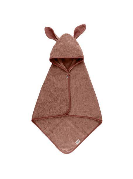 BIBS Kangaroo Hoodie Towel Baby – Woodchuck dvielis ar kapuci brūns