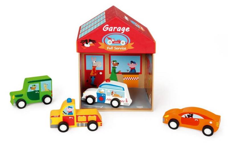 Scratch Play Box Garage 2 in 1 rotaļu kaste Garāža