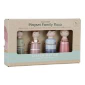 Little Dutch Dollhouse Expansion Set Rosa family FSC koka lellītes