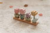 Little Dutch Stacking Puzzle Flowers Fairy Garden saliekams puķu dārzs