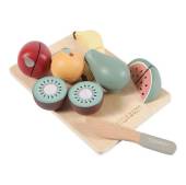 Little Dutch Wooden cutting fruits koka augļu komplekts