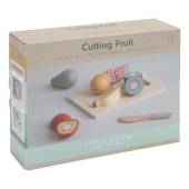 Little Dutch Wooden cutting fruits koka augļu komplekts