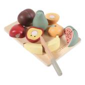 Little Dutch Wooden cutting fruits koka augļu komplekts