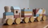 Little Dutch Wooden stacking train FSC koka vilciens