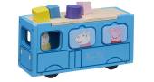 Pepa Pig Wooden School Bus cūciņas Peppas koka skolas autobuss