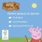 Peppa Pig Wooden Grandpa Pigs Train cūciņas Peppas vectēva koka vilciens