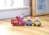 Peppa Pig Wooden Grandpa Pigs Train cūciņas Peppas vectēva koka vilciens