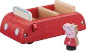 Peppa Pig Wooden Red Car cūciņas Peppas koka sarkana automašīna