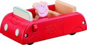 Peppa Pig Wooden Red Car cūciņas Peppas koka sarkana automašīna