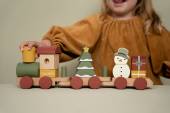 Stacking Train ´Christmas´ FSC – Limited Edition Ziemassvētku koka vilciens