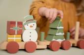 Stacking Train ´Christmas´ FSC – Limited Edition Ziemassvētku koka vilciens