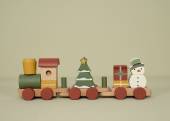 Stacking Train ´Christmas´ FSC – Limited Edition Ziemassvētku koka vilciens