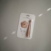 Mushie Flower Training Toothbrush - Blush silikona zobubirste