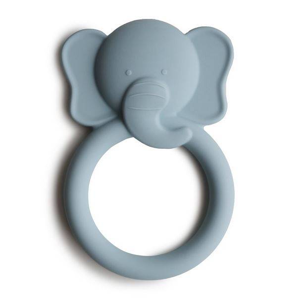 Mushie Teether Elephant Cloud zobgrauznis Zilonis