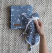 Little Dutch Cuddle cloth Whale Ocean Blue miega mīļlupatiņa zila