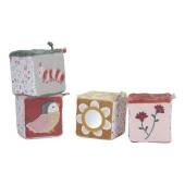 Little Dutch Set of soft cubes ´Flowers & Butterflies´ mīksto kubu komplekts